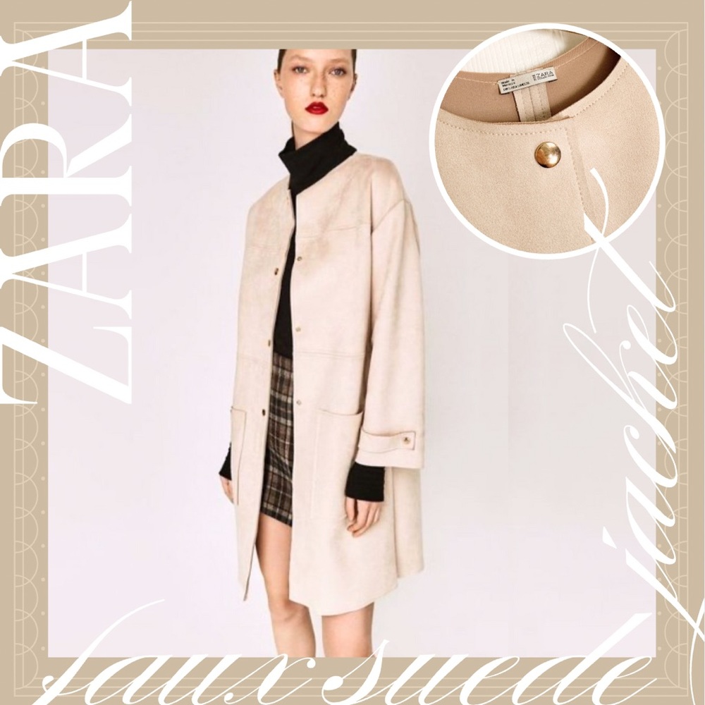 ZARA Faux Suede Jacket